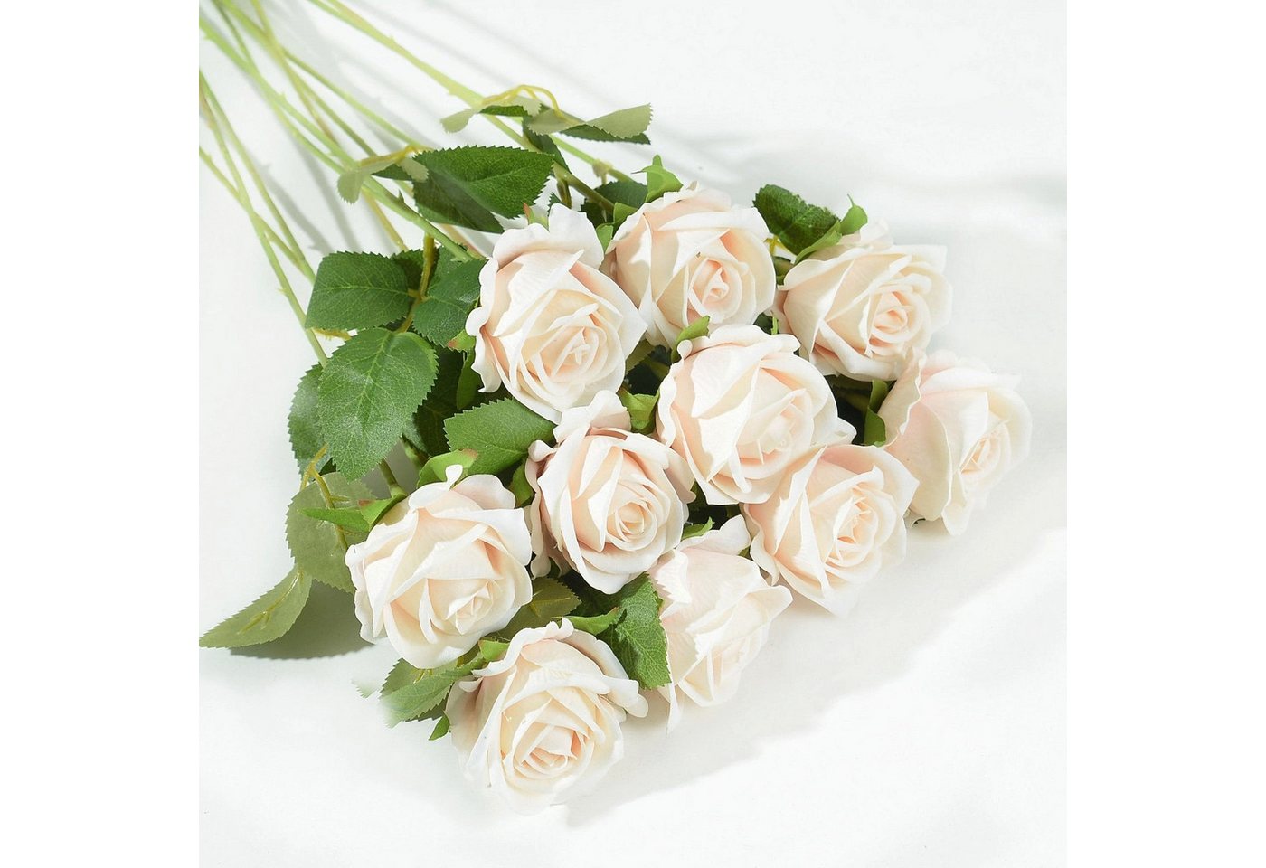 Kunstpflanze Künstliche Rosen, Heimdekoration, Hochzeitssträuße, künstliche Blumen, YRIIOMO von YRIIOMO