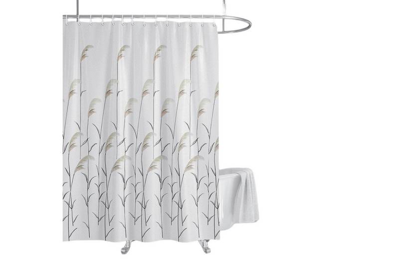 YRIIOMO Duschvorhang Hochwertiger Duschvorhang aus recyceltem Polyester mit (wasserabweisender Oberfläche und blickdichtem Design für optimalen, Sichtschutz im Badezimmer) von YRIIOMO