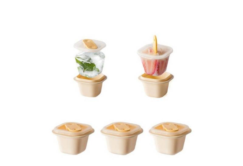 YRIIOMO Eiswürfelform Praktische Eiswürfelform mit Deckel, aus EVA Material, leicht zu, entnehmen, platzsparend, ideal für kalte Getränke, Desserts und mehr von YRIIOMO