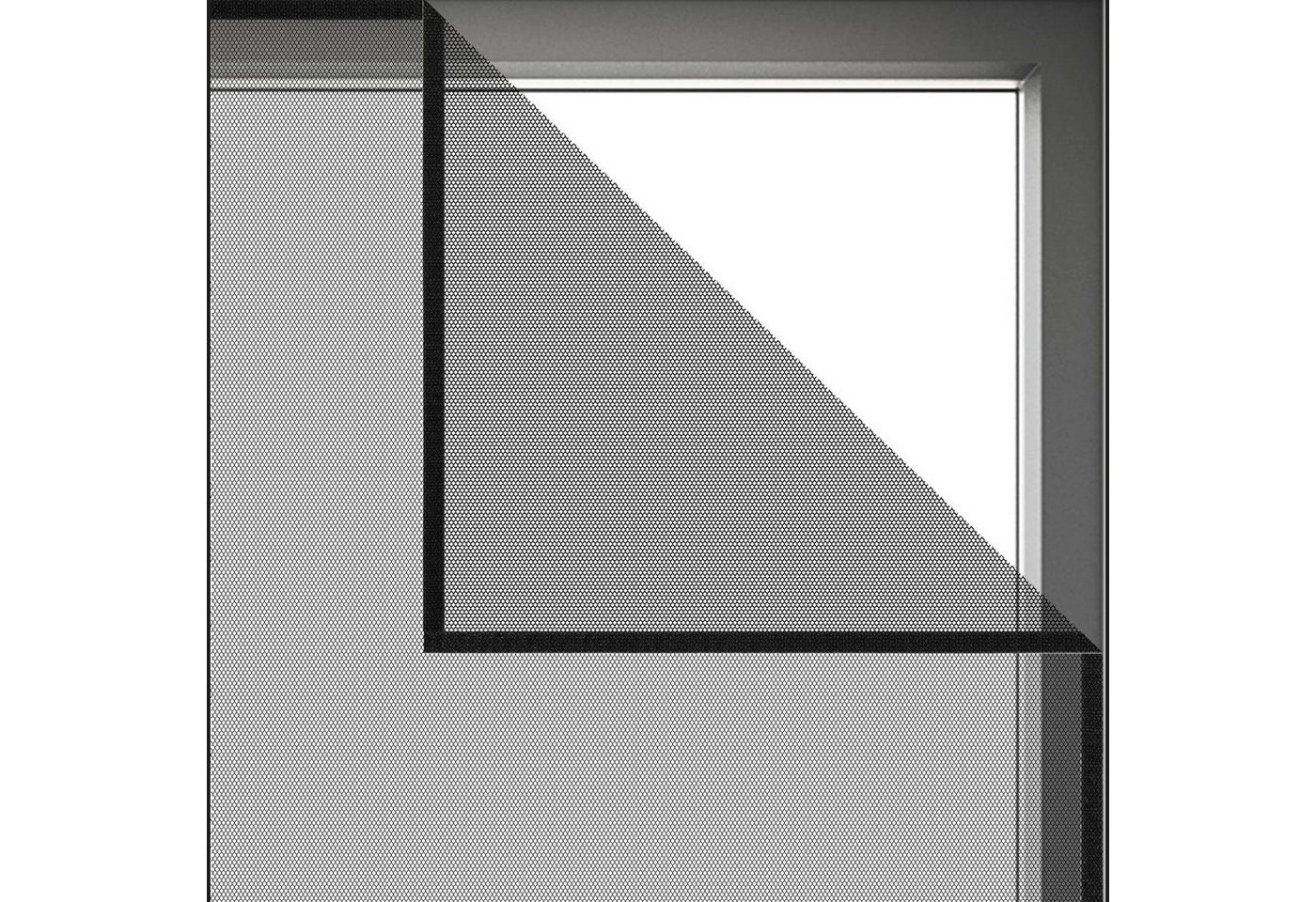 YRIIOMO Insektenschutz-Vorhang Selbstklebende Mückenschutzfenster/DIY Mückenschutzfensternetz/Netz, Unsichtbares einfaches Fliegengitter mit Klettverschluss von YRIIOMO