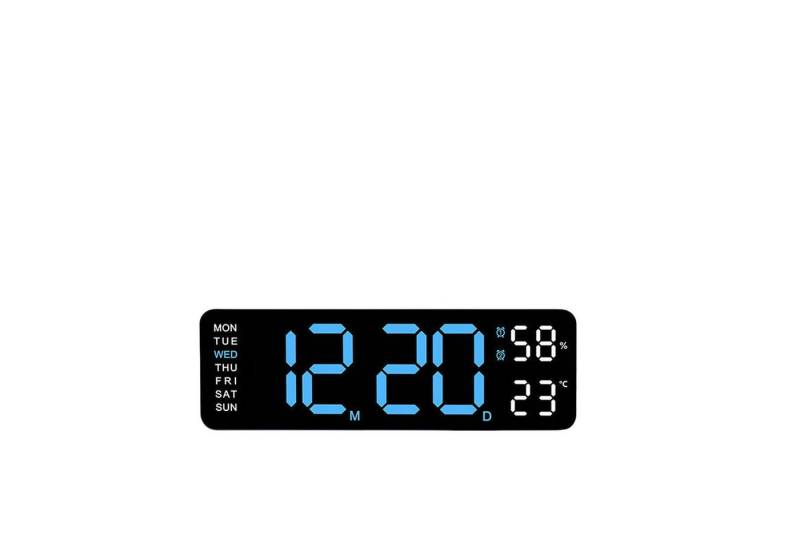 YRIIOMO Wecker Multifunktionale elektronische Uhr mit großem Display, automatischer Helligkeitsanpassung und vielseitigen Funktionen für Zuhause und Büro von YRIIOMO