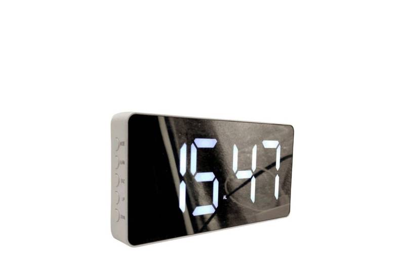 YRIIOMO Wecker Multifunktionaler Spiegelwecker mit LED Display, Nachtlicht von YRIIOMO