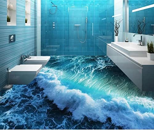 3D Bodenwandbilder 3D-Tapete Wohnzimmer 3D Bodenbelag Wasserdichtes Wandbild Wallpape Spray 3D Boden Stereoskopische Tapete 3D Boden Wohnkultur Selbstklebende Tapete,400X280Cm Wand Deko Für Kinderzi von YRLGRX