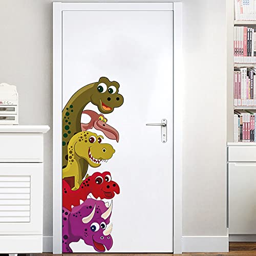 Wandaufkleber Wohnzimmer Schlafzimmer Wanddeko Vinyl-Wandaufkleber Für Kinder, Cartoon, Spähende Dinosaurier, Heimdekoration, Aufkleber, Tapeten Für Kinderzimmer, Schlafzimmer, Tür Vinyl Wand Aufkle von YRLGRX