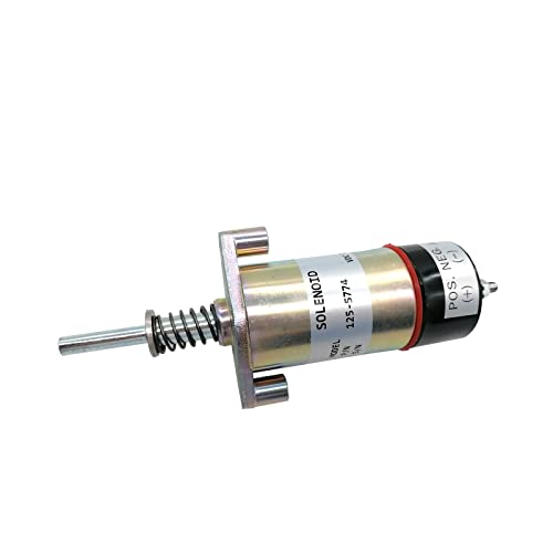125-5774 6T-4121 24-V-Kraftstoffabschaltmagnet, kompatibel mit Caterpillar CAT 3304 3304B 3306 3306B 3406B 3406C von YRNFOKOU