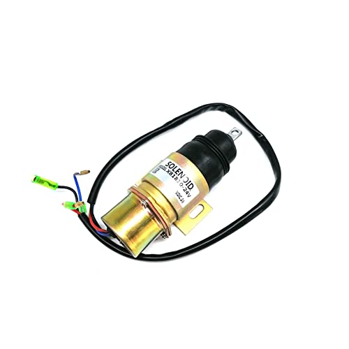 24 V MV2-17A 1-81910-0520 Magnetspule for Kraftstoffabschaltung, kompatibel mit Isuzu 4JG1 4JG2 6BG1 6BB1 Motor von YRNFOKOU