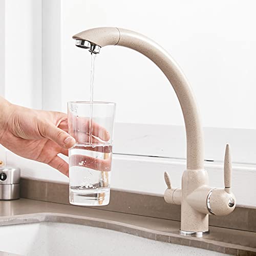 Batterie, 3 Wege Küchenarmatur 3 Wege Wasserfilter Wasserhahn Trinkwassermischarmaturen Trinkwasserfilter Trinkwasser Spülbecken Küchenspüle Wasserhahn / Einzelmodus Stabilize von YRPEVFGAS