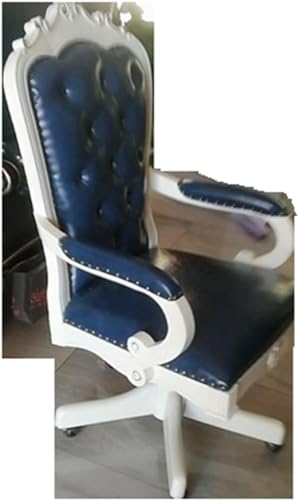 Chefstühle, Leder-Lift-Stuhl Schwenkbarer Holz Computerstuhl Verstellbare Bürostühle Wohnmöbel Stuhl (Farbe: Chair-a17) Stabilize von YRPEVFGAS