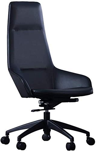 Ergonomischer Stuhl Leichte Luxus Hongkong-Stil Anker Büro Computer Chef Business-Stuhl moderne minimalistische Rückenlehne Home Studie kann angehoben und abgesenkt Stuhl (Farbe: schwarz, weiß) (Farbe von YRPEVFGAS