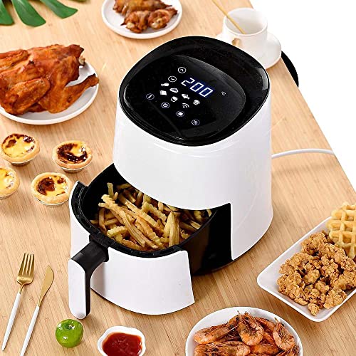 Intelligente Friteuse Touch-Steuerung 3L Ölfrei Gesund, berührungslos Nocken Fritteuse Kochfeld Intelligente Hausapplikationskontrolle Hoffnung für Wohltätigkeitszwecke nötig von YRPEVFGAS