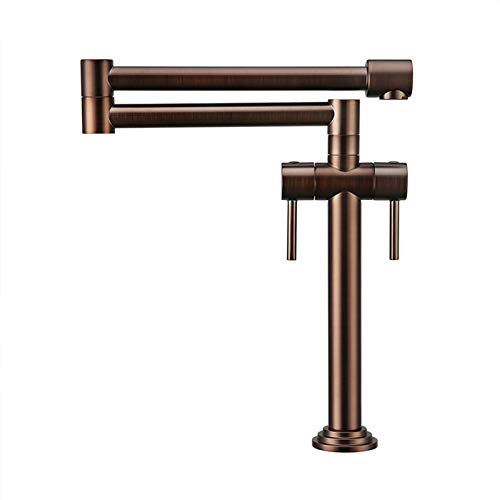 Küchenarmaturen Wasserhahn Küchenarmatur Klappbarer Küchenarmatur 360 ° drehbarer Küchenarmatur 2 Griff Heiß- und Kalt-Spülbeckenhahn Dehnbarer Küchenspülenhahn/Bronze,Braun Stabilize Küchenarmaturen Wasserhahn Küchenarmatur Klappbarer Küchenarmatur 360 ° drehbarer Küchenarmatur 2 Griff Heiß- und Kalt-Spülbeckenhahn Dehnbarer Küchenspülenhahn/Bronze,Braun Stabilize von YRPEVFGAS