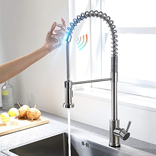 Küchenarmaturen mit Touch-Steuerung, intelligenter Sensor-Wasserhahn, Küchenarmaturen aus Edelstahl, Drei-Wege-Spültischarmatur, Küchenarmatur Stabilize von YRPEVFGAS