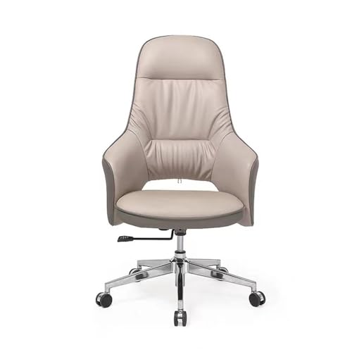 Moderner Executive Office Stuhl - Ergonomischer Computertisch Stuhl mit hoher Rückenlehne, Lendenstütze, verstellbare Höhe, 360 Grad Schwenkbar - Boss Stuhl für Erwachsene zu Hause oder im Büro (Farbe von YRPEVFGAS