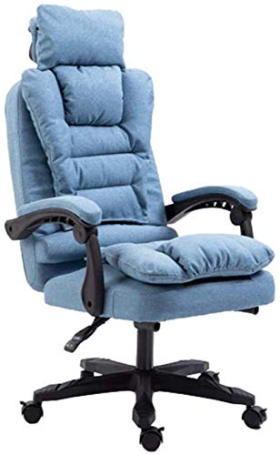 Sessel Bürostuhl, Stoff hohe Rückenlehne Computertisch Executive Task Swivel Stuhl Computertisch Gaming Stuhl Kopfstütze S(Spielstuhl) Stabilize von YRPEVFGAS