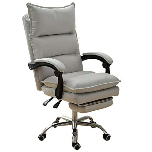 Startseite Arbeitsstuhl Technik Drehbarer Schreibtischstuhl Computer Schreibtischstuhl mit Armlehnen und einziehbaren Fußstütze Ergonomische Executive Office Stuhl Recline Extra gepolsterter von YRPEVFGAS