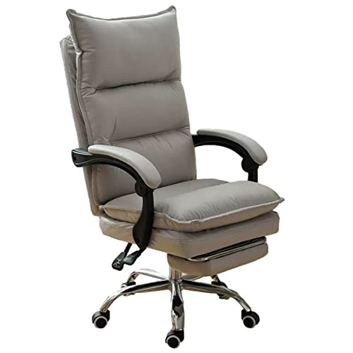 Startseite Arbeitsstuhl Technik Drehbarer Schreibtischstuhl Computer Schreibtischstuhl mit Armlehnen und einziehbaren Fußstütze Ergonomische Executive Office Stuhl Recline Extra gepolsterter von YRPEVFGAS