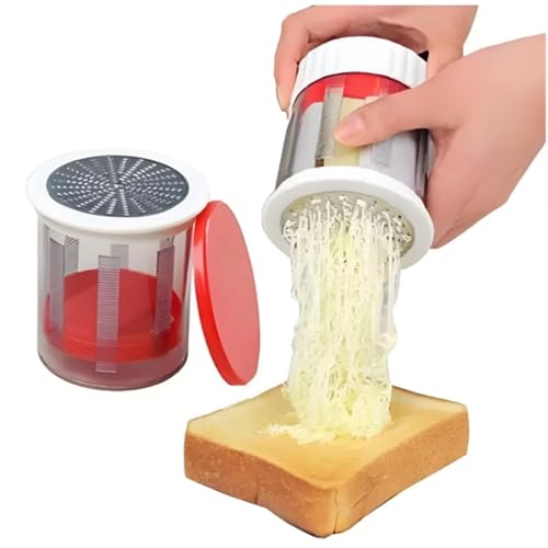 2025 Upgrade Buttermühle | Edelstahl Butterreibe & Butterpresse | Komplette Butter-Mühle-Set mit Raspel für perfekte Butter-Zubereitung von YRSM-MR