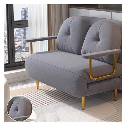 Schlafsessel Modernes Klappschlafsofa, Schlafsofa mit multifunktionaler verstellbarer Rückenlehne, umwandelbarer Klappsessel, geeignet for Wohnzimmer, Schlafzimmer Umwandelbar(Grigio,100cm) von YRTAWEO32A