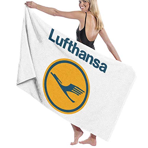YRTGF Lufthansa Logo Super Absorbent Badetuch Einzigartiges Yogatuch (32x52 Zoll) von YRTGF