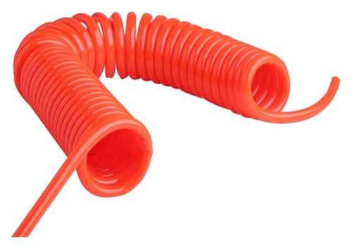 Festnetzkabel, Spiralkabel, 5 mm x 8 mm, Polyurethan-Spiralschlauch, Federschlauch, Luftpumpe, Luftkompressorschlauch, Federschlauch(12 meters) von YRTHFJTJ