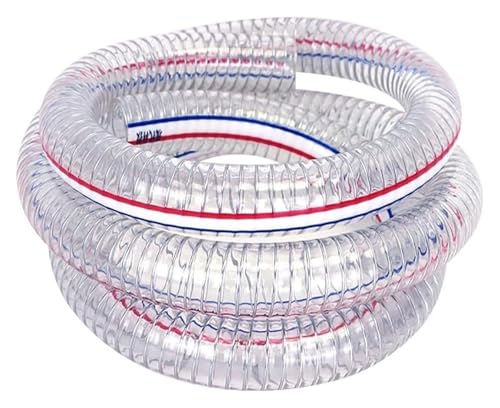PVC-Schlauch, transparenter PVC-Stahldraht-Schlauch für Wasser-Hydrauliksysteme (28 mm x 3 mm) von YRTHFJTJ