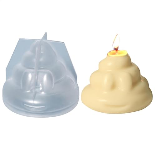 2 Stück Silikonformen Gießformen Poop, Poop Form 3D Kerzenform Zubehör zur Kerzenherstellung Kuchen Backform Heimdekoration Epoxidform für Aromatherapie Kerzenkuchen Herstellung 2 Stück Silikonformen Gießformen Poop, Poop Form 3D Kerzenform Zubehör zur Kerzenherstellung Kuchen Backform Heimdekoration Epoxidform für Aromatherapie Kerzenkuchen Herstellung von YRTUOP