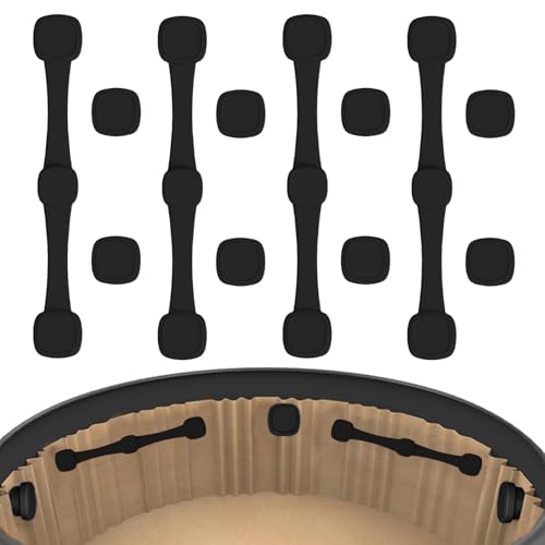 4 Stück Air Fryer Magnet Silikonschnalle, Luftfritteusen Backpapier Befestigungsschnalle Airfryer Zubehör Küchenzubehör zum Festhalten von Luftfritteusen Pergamentpapiereinlagen 4 Stück Air Fryer Magnet Silikonschnalle, Luftfritteusen Backpapier Befestigungsschnalle Airfryer Zubehör Küchenzubehör zum Festhalten von Luftfritteusen Pergamentpapiereinlagen von YRTUOP