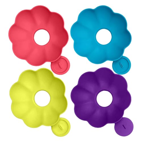 4 Stück Tropffrei Eiss Am Stiel-Halter Für Kinder, Eislutscher Halter Wiederverwendbare Eishalterung Silikon BPA-Freie Popsicle Holder Für Kinder Kleinkinder von YRTUOP