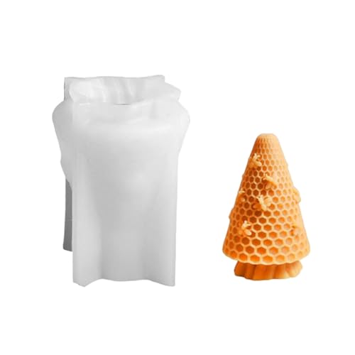 Honigkamm Silikonform, 3D Bienenzylinder Kerzenform Kerzenformen Zum Gießen Formen Für Duftkerzen Home Decoration Für Handwerk von YRTUOP