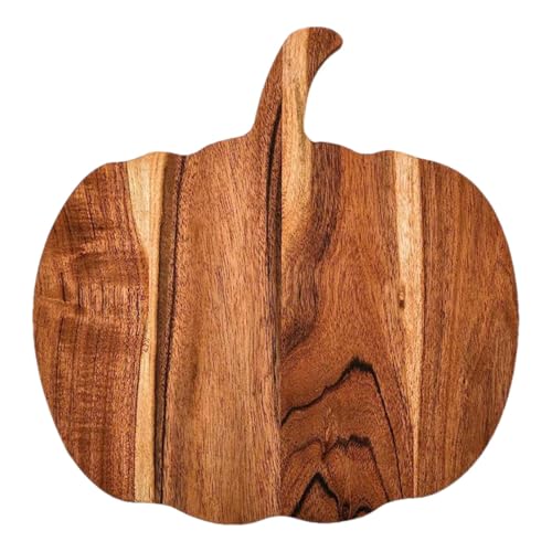 Küchen Schneidebrett, Halloween Schneidebrett Aus In Kürbisform Schneidebrett Für Gekochte Speisen Mit Griff Küchenbrett Brotbretter Zum Hacken Von Fleisch Und Gemüse, 1.5x30.5x33cm von YRTUOP