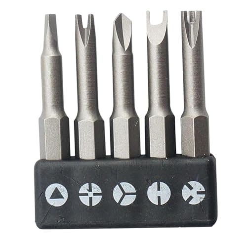 Schraubendreher Bit Set, 5 Stk Speziell Geformtes Schraubendreher Bit Kit Dreieck Innenkreuz Dreipunkt Bit Set Werkzeug Kit Für Arbeiter von YRTUOP