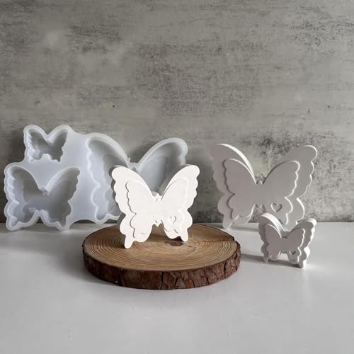 Silikonformen Gießformen Ostern, 3 Stück Schmetterling Silikonform Schmetterling Gießform Ostern Schmetterling Kerzenform Backform Für Handwerk Sojawachs Kerzen Gips Silikonformen Gießformen Ostern, 3 Stück Schmetterling Silikonform Schmetterling Gießform Ostern Schmetterling Kerzenform Backform Für Handwerk Sojawachs Kerzen Gips von YRTUOP