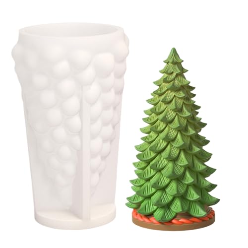 Silikonformen Gießformen Weihnachten, Weihnachtsbaum Silikonform Kerzenhalter Gießformen Silikon Tannenbaum Gips Zum Gießen Seifenformen Für Handwerk,Kerze, Seife von YRTUOP
