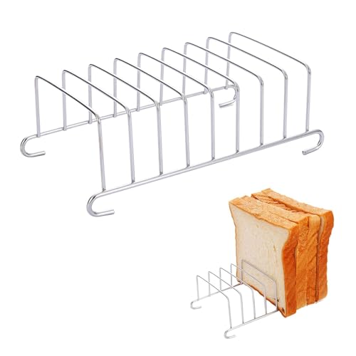 YRTUOP 2 Stück Toastständer, Edelstahl Toast Rack Serviettenständer Für Toast Toasthalter Brotregale Esszimmer Zubehör Für Küche, Restaurants Und Partys, 15.5x8.5cm von YRTUOP