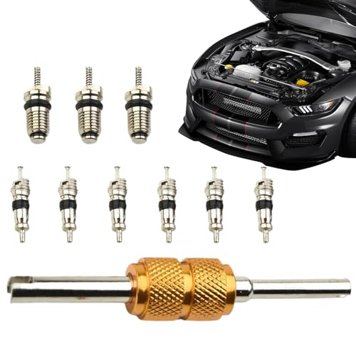 YRTUOP AC Ventil Kit - KFZ Kühlung Reparatur Werkzeuge | 10 Stück Ventilkern Set Für Klimaanlagen, Kfz, Kälteanlagen Wartung YRTUOP AC Ventil Kit - KFZ Kühlung Reparatur Werkzeuge | 10 Stück Ventilkern Set Für Klimaanlagen, Kfz, Kälteanlagen Wartung von YRTUOP
