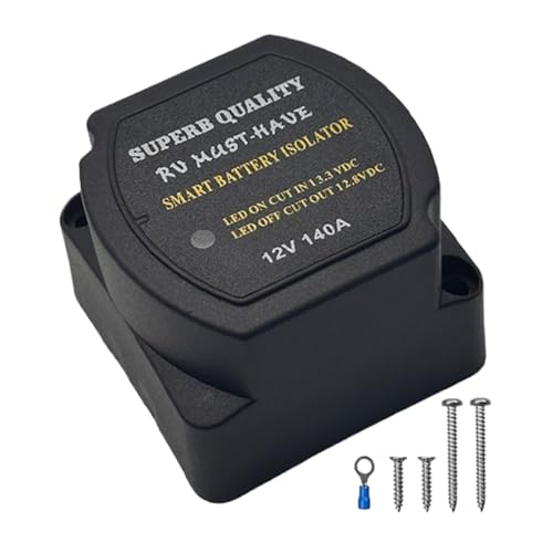 YRTUOP Batterie-Isolator 12V - Batterie-Trennrelais - Sicherheitsschutz Präventionssystem Für Marine Wohnmobile Autos Zusatz ATV Yachten YRTUOP Batterie-Isolator 12V - Batterie-Trennrelais - Sicherheitsschutz Präventionssystem Für Marine Wohnmobile Autos Zusatz ATV Yachten von YRTUOP