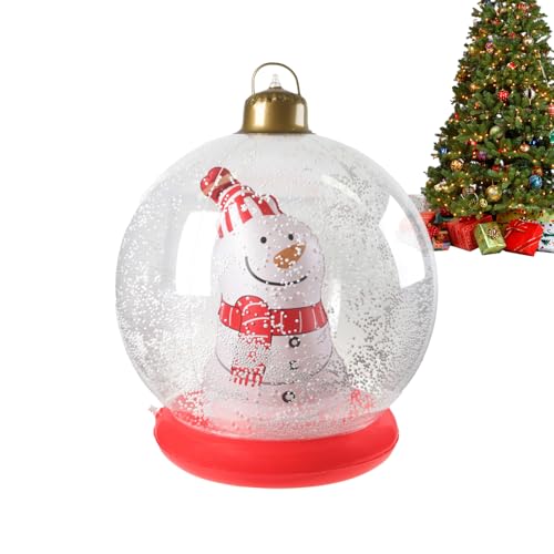 YRTUOP Christmas Blow Up Yard Decorations | 60 cm Weihnachtsdekoration für den Außenbereich | Niedlicher Wetterfeste Deko für Fenster Dach Rasen Winterpool von YRTUOP