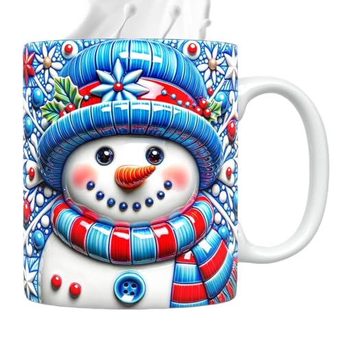 YRTUOP Christmas Cups, Keramik Weihnachtskindertassen, 350ml 3D Design Trinkgefäß Mit Für Küche Tee Schokolade Geburtstag Urlaub Mädchen Weihnachtszeit YRTUOP Christmas Cups, Keramik Weihnachtskindertassen, 350ml 3D Design Trinkgefäß Mit Für Küche Tee Schokolade Geburtstag Urlaub Mädchen Weihnachtszeit von YRTUOP