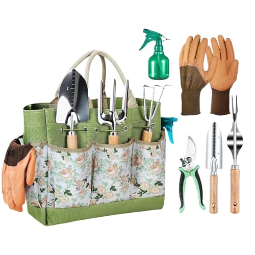 YRTUOP Garten Handwerkzeug Set - Hand-Umpflanzwerkzeug - Pflanz-, Hark- Und Bodenlockerungswerkzeug, Hand-Jätewerkzeug Für Garten Und Hof von YRTUOP