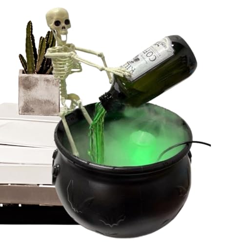 YRTUOP Hexenkessel - Hexenkessel Skelett Skulptur Gespenster - Nebelmaschine Mit Grusel Deko Für Schauhaus Restaurant Kaminsims Fensterbank YRTUOP Hexenkessel - Hexenkessel Skelett Skulptur Gespenster - Nebelmaschine Mit Grusel Deko Für Schauhaus Restaurant Kaminsims Fensterbank von YRTUOP