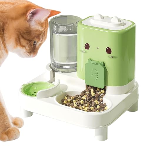 YRTUOP Katzenfutterautomat Und Wasserspender | 2 In 1 Automatischer Haustierfutterspender,Abnehmbarer Trinknapf Für Hunde Katzen Unterwegs Zuhause YRTUOP Katzenfutterautomat Und Wasserspender | 2 In 1 Automatischer Haustierfutterspender,Abnehmbarer Trinknapf Für Hunde Katzen Unterwegs Zuhause von YRTUOP