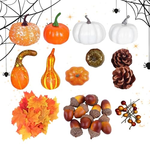 YRTUOP Kürbisse Zum Dekorieren | Herbst-Dekoration für den Außenbereich - Dekoratives künstliches Gemüsemodell für Eventplaner im Herbst, Hochzeitsplaner, Fotografen sowie Thanksgiving und YRTUOP Kürbisse Zum Dekorieren | Herbst-Dekoration für den Außenbereich - Dekoratives künstliches Gemüsemodell für Eventplaner im Herbst, Hochzeitsplaner, Fotografen sowie Thanksgiving und von YRTUOP