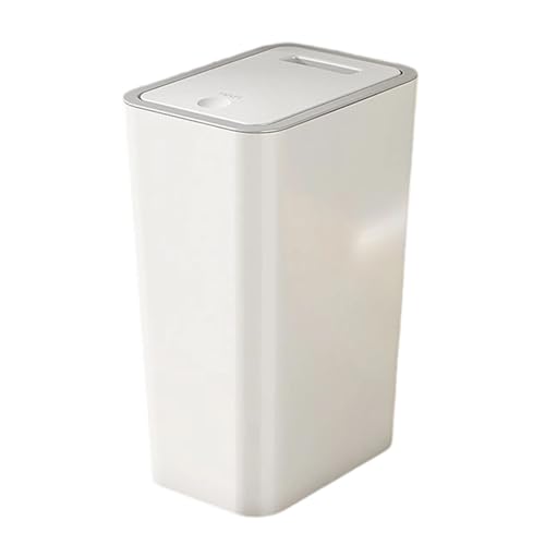 YRTUOP Mülleimer Mit Deckel, Badezimmer Abfalleimer 10L Kompakter Abfallkorb Abfallbehälter Küchenmülleimer Mülltonnenbox Für Bad, Schlaf Oder Wohnzimmer, 33x9.5x13cm YRTUOP Mülleimer Mit Deckel, Badezimmer Abfalleimer 10L Kompakter Abfallkorb Abfallbehälter Küchenmülleimer Mülltonnenbox Für Bad, Schlaf Oder Wohnzimmer, 33x9.5x13cm von YRTUOP