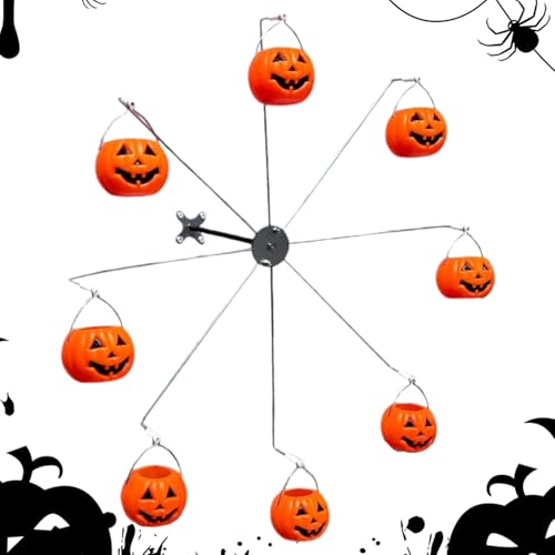 YRTUOP Vogelfutter - Vogelfutterbehälter,Halloween Schwalben Futterbehälter mit 8 Eimern für Wellensittiche und Spatzen für Outdoor Naturliebhaber Rasen Garten Terrasse und von YRTUOP