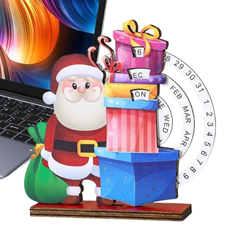 YRTUOP Weihnachts Countdown Kalender | Weihnachtsdekoration Blockkalender Für Die Festtage | Tischdekoration Für Wohnung Hotel Klassenzimmer von YRTUOP