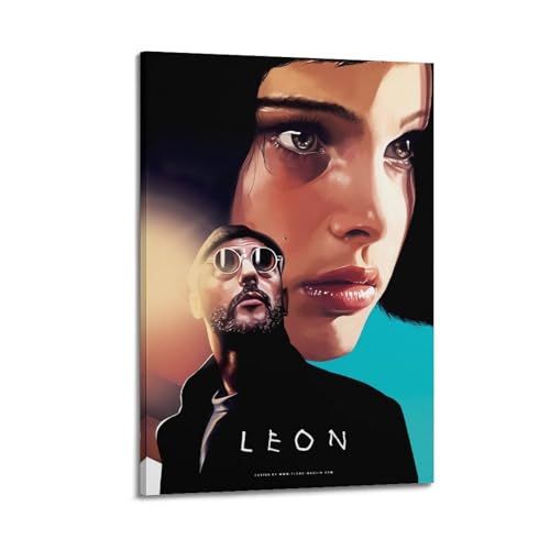 YRTWR I WBRRB Leon-Poster, Wandkunst, Design, Gemälde für Schlafzimmer-Filme, 40 x 60 cm, Rahmenstil von YRTWR I WBRRB