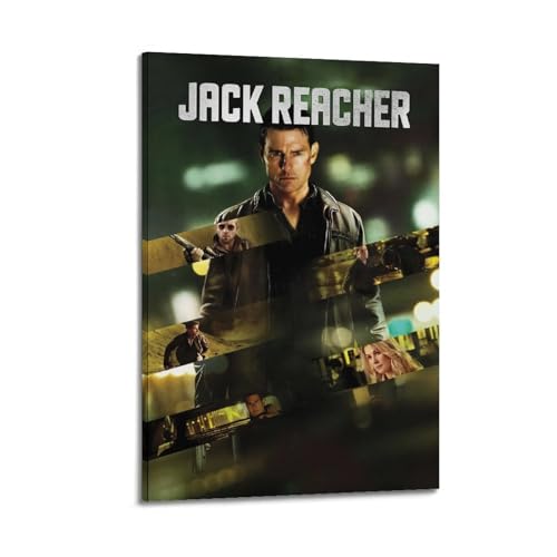 YRTWR I WBRRB Poster, Motiv: Jack Reacher, Gemälde für Schlafzimmer-Filme, 40 x 60 cm, Rahmenstil von YRTWR I WBRRB