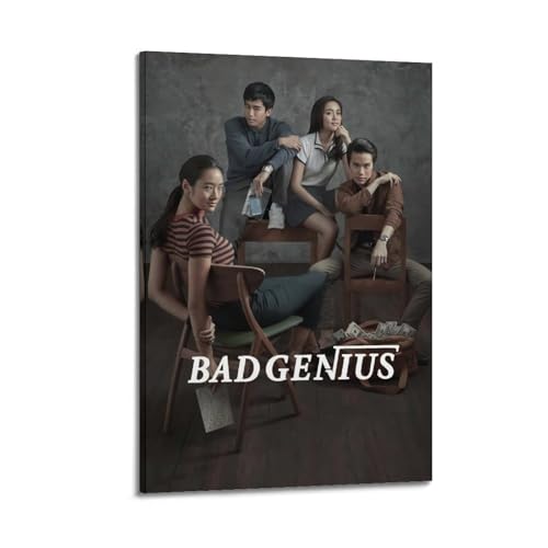 YRTWR I WBRRB Poster "Bad Genius", Wandkunst, Design, Gemälde für Schlafzimmer, Filme, 30 x 45 cm, Rahmenstil von YRTWR I WBRRB