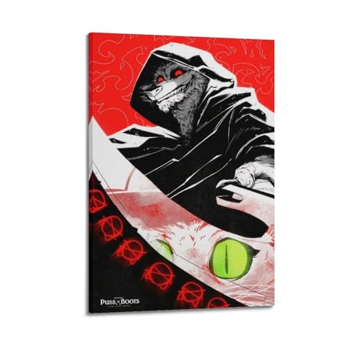 YRTWR I WBRRB Poster "Der gestiefelte Kater", Design, Gemälde für Schlafzimmer-Filme, 40 x 60 cm, Rahmenstil YRTWR I WBRRB Poster "Der gestiefelte Kater", Design, Gemälde für Schlafzimmer-Filme, 40 x 60 cm, Rahmenstil von YRTWR I WBRRB