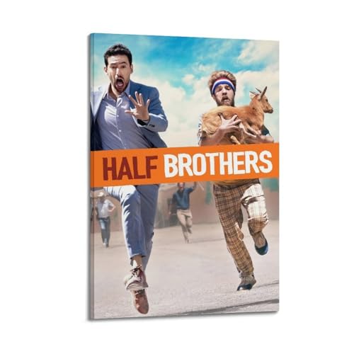 YRTWR I WBRRB Poster "Half Brothers", Wandkunst, Design, Gemälde für Schlafzimmer, Filme, 30 x 45 cm, Rahmenstil von YRTWR I WBRRB